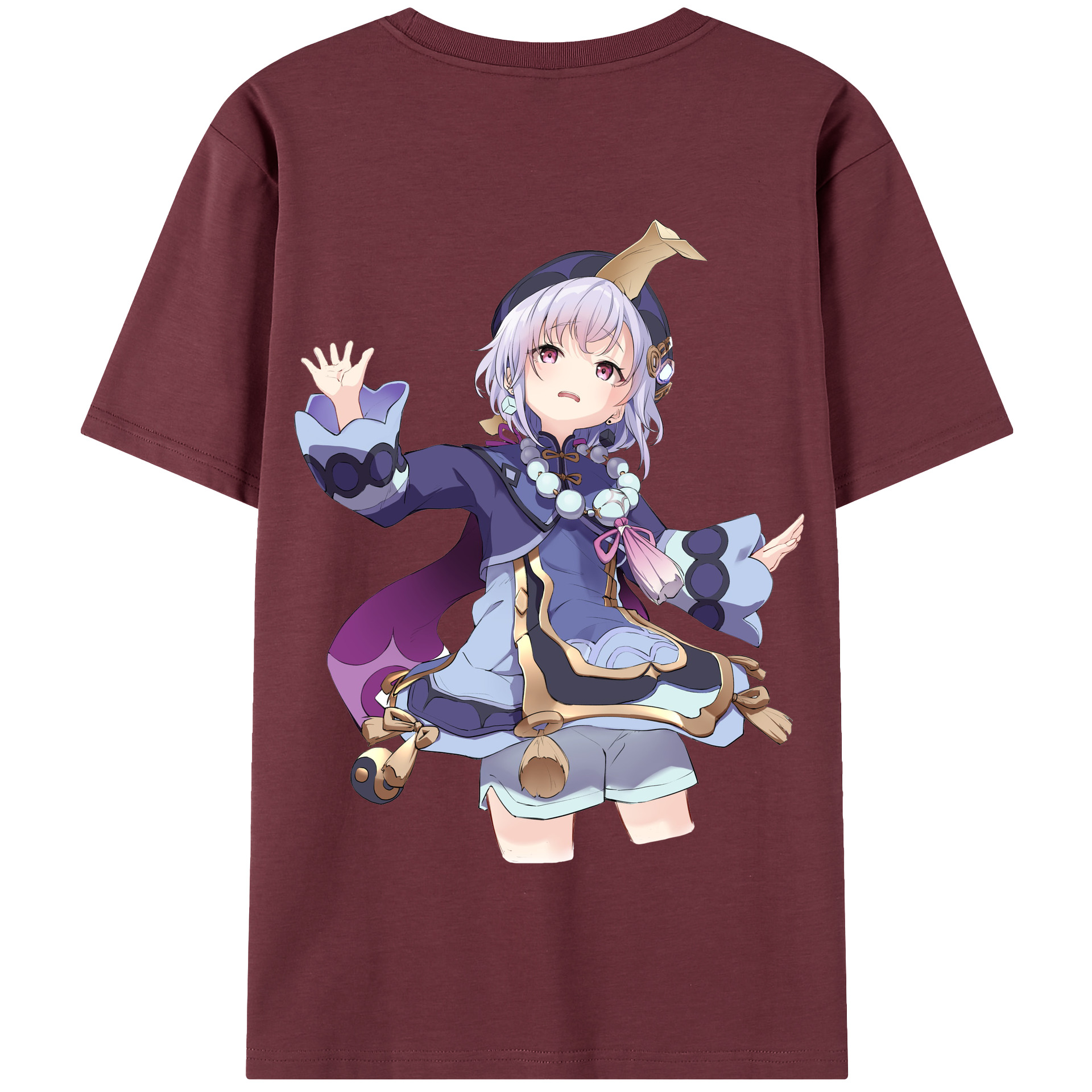 げんし神 七七 なな  genshin Nana 綿100％半袖Tシャツ（背面プリント）